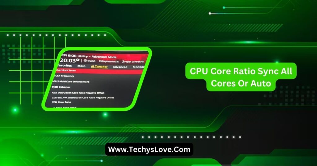 CPU Core Ratio Sync All Cores Or Auto